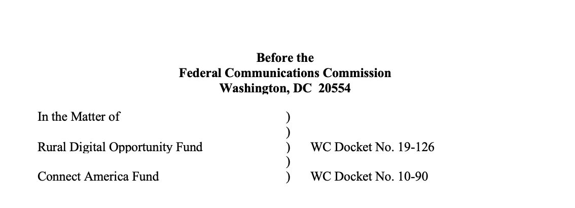 Rural Digital Opportunity Fund - GeoLinks